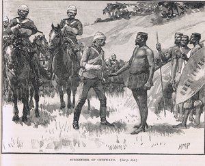 Rendición de Cetewayo, ilustración de 